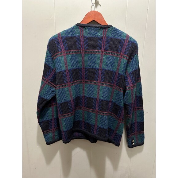 VTG Tally-ho Multicolored Women’s Cardigan Size Medium 100% Acrylic Pollak IMP - Picture 5 of 5
